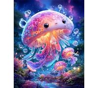 Umfarvt Underwater Animals Diamond Painting Kits for Adults Beginners 30x40cm 5D Square Gem Crafts,diamond art painting Kit DIY Crystal Cross Stitch Gifts Home Wall Decoration