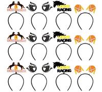 Umibow Lot de 12 bandeaux de course de chevaux Kentucky Derby - Pour concours équestre, compétition équestre (couleur B)