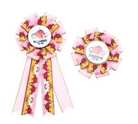 Umibow Lot de 2 badges en fer blanc « Daddy and Mommy to Be » pour Halloween, fête prénatale, pour révéler le sexe de la future maman pour futurs parents, Citrouille d'automne, taille unique