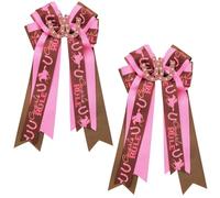 Umibow Lot de 2 pinces à cheveux de cowgirl occidentales avec nœuds pour chapeau de cowboy, bottes, nœud de rodéo occidental, pinces à cheveux en forme de fer à cheval, accessoires pour cheveux