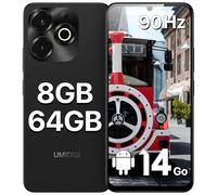 UMIDIGI G9X Telephone Portable, 6.75" HD+ 90Hz Smartphone Android 14, 8GB(4+4)+64GB/1TB TF, 5000mAh, 13MP AI Camera Téléphone Portable Dual SIM/Face ID/GPS/OTG/FM Radio