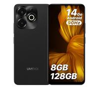 UMIDIGI G9x Telephone Portable, Android 14 Go Smartphone Pas Cher, 8(4+4) Go+128Go/TF 1To Téléphone, 6.75" HD+ 90Hz Smartphone, 5000mAh, Octa Core, Dual SIM 4G /Face ID/Fingerprint/13MP/GPS, Noir