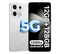UMIDIGI Note 100 5G Telephone Portable,12GB+128GB/TF 1TB Smartphone,Android 14 Octa Core Téléphone, 6.8''HD+Ecran 120Hz,50MP+16MP Caméra,Dual SIM Telephone,5000mAh Batterie/Face ID/Fingerprint/GPS/OTG