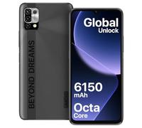 UMIDIGI Power5 Telephone Portable(2023),6150mAh Batterie Smartphone 4+128Go/TF 256Go,Plein écran 6.53 "HD,Téléphone pas cher Android 11,Dual SIM(4G LTE Mondiale)+ Emplacement SD dédié,Face ID/GPS/Noir