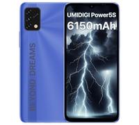 UMIDIGI Power5 Telephone Portable(2023),6150mAh Batterie Smartphone 4+32Go/TF 256Go,Plein écran 6.53 "HD,Téléphone Pas Cher Android 11,Dual SIM(4G LTE Mondiale)+ Emplacement SD dédié,Face ID/GPS/NFC