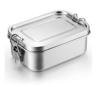 Umigy 1 boîte à déjeuner Bento en acier inoxydable de 850 ml, avec clips verrouillables pour éviter les fuites, réutilisables au lave-vaisselle pour le travail