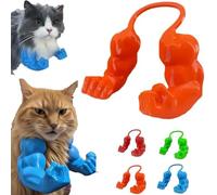 Umikk Bras musculaires de chat pour costume, grands membres d'animaux, bras humains réalistes pour chats, chaton imprimé en 3D, accessoires, Halloween, carnaval, décoration de déguisement (orange)