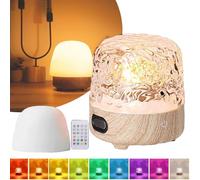 Umikk Lampe à ondes océaniques, projecteur de vagues d'océan avec enceinte Bluetooth, lumière LED en forme de champignon à 16 couleurs avec télécommande pour la décoration de la chambre à coucher et