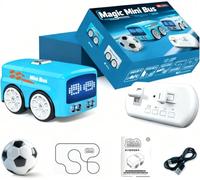 Umikk Magic Inductive Car Toy, Inductive Mini voitures interactives Follows The Line, voiture intelligente à capteur avec fonction marqueur, jouet à dessin créatif pour les enfants, bleu