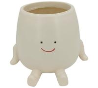 Umikk Pot de fleurs suspendu, avec visage balançoire, pot de fleurs avec visage suspendu, tête suspendue, visage souriant et balançoire, 1 pièce, taille C