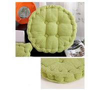 Uministyle 1 coussin de chaise rembourré pour intérieur, jardin, salle à manger, fauteuil (vert, rond, 40 x 40cm)