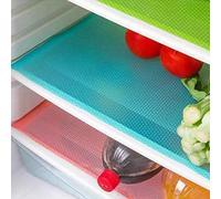 Lot de 4 tapis de réfrigérateur antibactérien antisalissure, anti-moisissure, anti-humidité, tapis de réfrigérateur, tapis de réfrigérateur