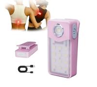 UMIONE USB-C wiederaufladbare Lauflicht, 3 Helligkeitsstufen, aktualisierte 2-in-1-Clip-Licht, IPX7 Wasserdicht kompakte LED-Taschenlampe für Nachtlauf, Arbeit, Joggen, Camping (Rose)
