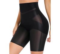 UMIPUBO Culotte Gainante Femme Ventre Plat Shorty Invisible Taille Haute Push Up Panty Gaine Amincissante Sculptantes Respirable Short Minceur Shapewear (Noir, L)