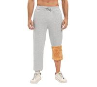 UMIPUBO Pantalon Jogging Homme Coton Pantalon Décontracté Chaud en Polaire avec Cordon Longs Pantalons de Survêtement avec Deux Poches(Gris Clair,M)