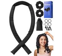 Umisleep Tresseur Sans Chaleur,Set de Boucles en Soie Protège les Cheveux,Tresseur de Boucles 99cm pour la Nuit,Bande DIY pour Boucles Sans Chaleur pour Cheveux Longs (Noir)