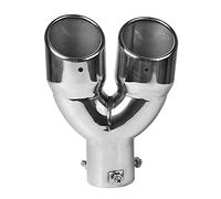 Umisu Embout Échappement Double Sortie Acier Inoxydable Tuyau Échappement Double Embout Inox Sortie Echappement Voiture Silencieux