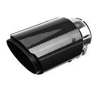 Umisu Embout Échappement en Fibre de Carbone Tuyau d'Échappement Silencieux Inox de Voiture Sortie de Tuyau Arrière Voiture 63mm Diamètre Intérieur