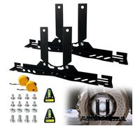 Umisu Outil d’alignement des roues réglage du parallélisme et carrossage 2 plaques 2 rubans 5 m acier noir