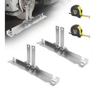 Umisu Outil de Parallélisme des Roues Paquet, Outil d’Alignement des Roues Avant 2 Pièces pour Voiture, Plaques de Réglage de Carrossage Précises avec 2 Rubans de Mesure de 5 Mètres, Argenté