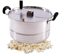 Umiup Pot à Pop-Corn Mixte Manuel, Machine à Pop-Corn à gaz en Acier Inoxydable, Machine à Pop-Corn Manuelle antiadhésive Commerciale