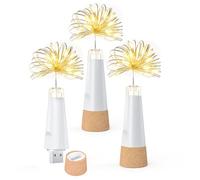 UMIWE Guirlande Lumineuse Rechargeable USB, Guirlande LED avec Bouchon en Liège pour Fête, Halloween, Noël - Décoration