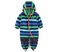 umkaumka Combinaison à Capuche Imperméable Bébé Garçon et Fille avec Doublure Molletonnée Tout-en-Un pour Landau et Jouer dans la Boue Bleu - 2-3 ans (98)