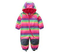 umkaumka Combinaison à Capuche Imperméable Bébé Garçon et Fille avec Doublure Molletonnée Tout-en-Un pour Landau et Jouer dans la Boue Violet - 12-18 Mois (86)