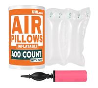 UML Brand Lot de 400 coussins gonflables de 10,2 x 20,3 cm pour expédition avec pompe - Remplissage d'emballage - Sacs gonflables d'emballage - Coussins d'air d'emballage pour l'expédition