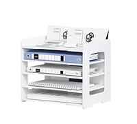 Umllpet Bac à Courrier, 5 Niveaux Organisateur de Bureau, Organisateur de Fichier Étagère de Stockage A4 Papiers Documents, Bac Courrier Plateaux de Classement Lettres pour Maison, Le Bureau, l'école