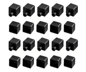 Umllpet Lot de 10 paires bouchons étanches adaptés profil silicone LED 12x12mm, embouts de fermeture pour gaine lumineuse