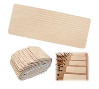Umllpet Lot de 15 tapis d'escalier autocollants - 55 x 22 cm - Antidérapants - Découpables - Autocollants - Pour enfants plus âgés et chiens (beige)