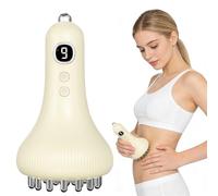 Umllpet Masseur Électrique Portable Sans Fil 9 Niveaux Réglables en ABS, appareil de massage corporel pour jambe ventre bras et dos