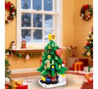 Umllpet Mini blocs de construction de sapin de Noël, 211 pièces | Modèle décoratif créatif à construire et à poser - Idéal comme décoration de table ou cadeau de Noël pour toute la famille