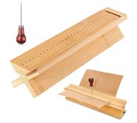 Umllpet Set de Reliure Bois avec Alène - Outils Précis pour Carnets DIY, Agendas, Brochures et Journaux, Kit Portable pour Papier, Tissu, Cuir et Artisanat, Facile à Utiliser à la Maison ou Atelier