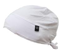 UMM HAFSA® Bonnet Comfort Fit 100% Coton Égyptien, sous-Hijab Turban pour Femme Voilée, Bonnet Chimio Confortable et Respirant, Chemo Night Cap (Blanc)