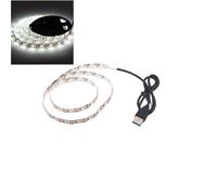 UMOBXKIFN Bande lumineuse LED USB 5V 3528, 1 mètre, 5 mètres, jaune, blanc froid, rose, vert, bleu, rouge, ruban SMD, éclairage de plafond, étanche, 1 pièce(White,7m)