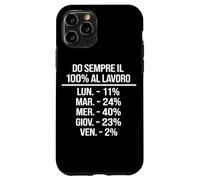 Umorismo Lavoro Italiano Frase Divertente Ufficio Citazione Coque pour iPhone 11 Pro