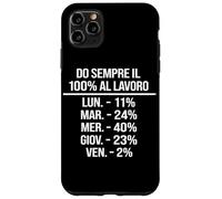 Umorismo Lavoro Italiano Frase Divertente Ufficio Citazione Coque pour iPhone 11 Pro Max