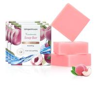 Umpeimvon Lot de 3 savons naturels pour homme et femme - Savon bio pour le visage et le corps - Rose B - 1 pièce