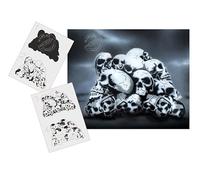 UMR-Design AS-149 skull heap Pochoir pour aérographe Step by Step Size XL