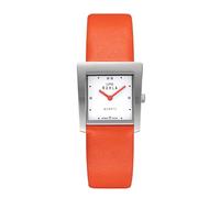 UMR RUHLA - Style 20465-2, couleur : orange, montre à quartz, acier inoxydable, bracelet en cuir 3 bar