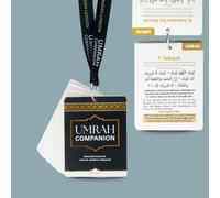 Umrah Dua Cards - Authentiques duas en arabe, avec tradaltion et translittération en anglais, livre umra avec cordon guide pour Makkah & Medina et plus encore. Livre réutilisable Umrah Gift Dua Book