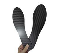 UMSL Semelle intérieure de sport entièrement en fibre de carbone de 0,8 mm/1,0 mm/1,2 mm d'épaisseur, unisexe pour adultes/enfants, noir, soutien de la voûte plantaire et absorption des chocs, voûte