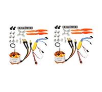 Umsoxhy 2 moteurs 2212 200 KV + ESC 30 A + hélices 6035 + protection d'hélice Kit de moteur électrique pour moteur d'avion RC
