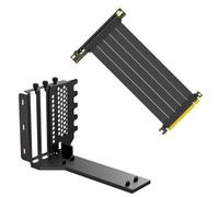 Umsoxhy Extension de câble Riser PCIE4.0 X16 industriel - Support de carte graphique verticale en alliage d'aluminium