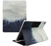 UMUBUHOMS Étui transparent pour Wacom MovinkPad 11, en cuir synthétique de qualité supérieure, ultra fin et durable, avec support multi-angle, porte-stylo intégré et boucle de fermeture magnétique