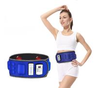 Umusjoy Ceinture amincissante de massage, masseur électronique sans fil pour la taille, le ventre, la hanche, le dos, le mollet, avec 36 modes de vibration et 2 lampes rouges chauffantes, prise UE