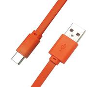 umvowuxa Câble de charge de type C compatible avec JBL Charge5, Go3, Clip4, JR POP, Flip 6, Pulse 5, Xtreme3/2, Boombox 2 (25 cm, orange)