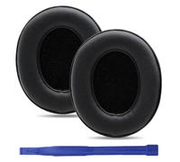 umvowuxa Coussinets de rechange compatibles avec casque Beats Studio3, cuir protéiné souple (noir)
